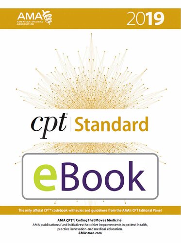 Cpt Standard 2019 American Medical Association