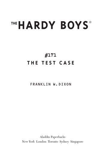 The Test Case Franklin W Dixon