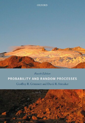 Probability And Random Processes 4th Edition Geoffrey R Grimmett