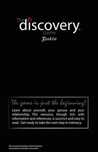 The Discovery Game Booklet The Next Step In Intimacy Ken Bankston