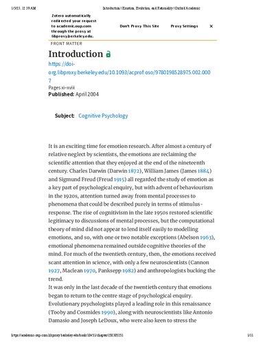 Emotion Evolution And Rationality Dylan Evans Ed Pierre Cruse Ed