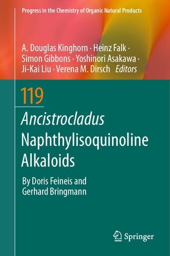 Ancistrocladus Naphthylisoquinoline Alkaloids A Douglas Kinghorn