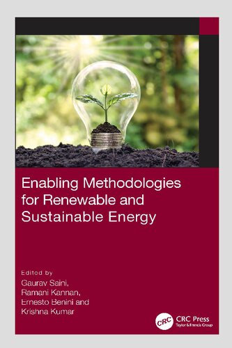 Enabling Methodologies For Renewable And Sustainable Energy Gaurav Saini
