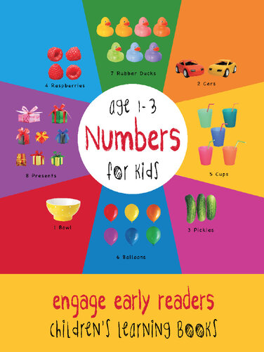 Numbers For Kids Age 13 Engage Early Readers Childrens Learning Books Dayna Martin