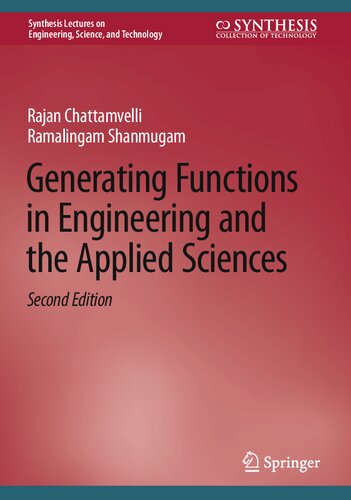 Generating Functions In Engineering And The Applied Sciences 2nd Edition Rajan Chattamvelli