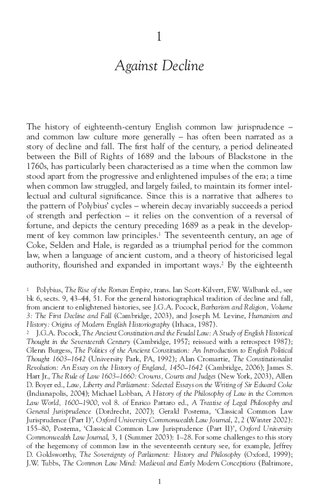 Common Law And Enlightenment In England 16891750 Studies In Early Modern Cultural Political And Social Histo Julia Rudolph