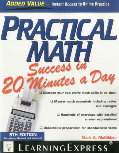 Practical Math Success In 20 Minutes A Day 5th Edition Mark A Mckibben