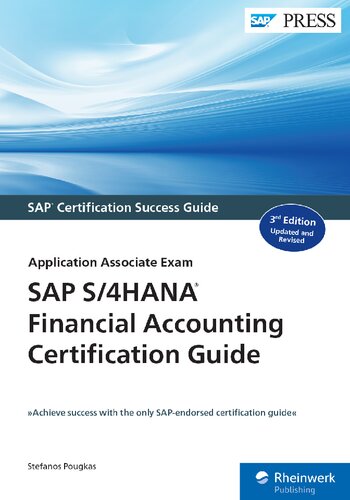 Sap S4 Hana Financial Accounting Certification Guide 3rd Edition Stefanos Pougkas