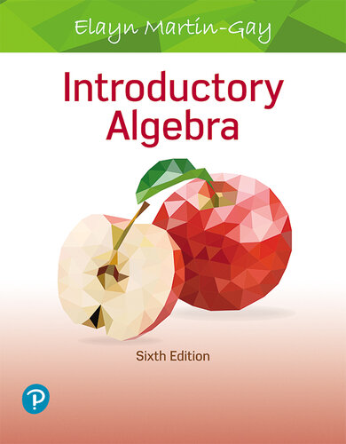 Introductory Algebra 6e Elayn Martingay