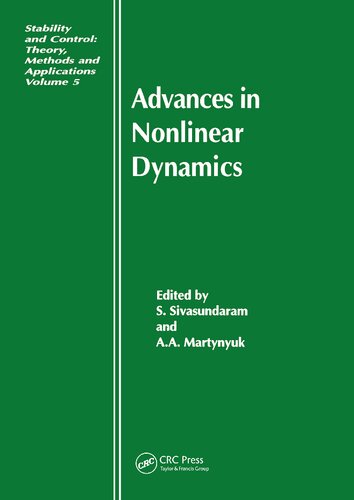 Advances In Nonlinear Dynamics S Sivasundaram Aa Martynyuk