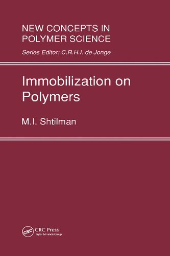 Immobilization On Polymers Mi Shtilman