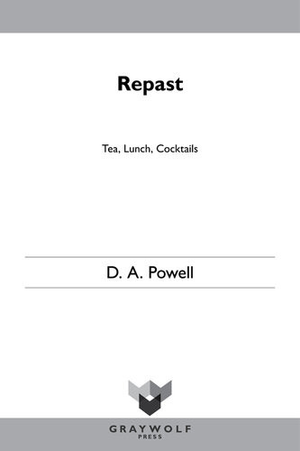 Repast Tea Lunch And Cocktails D A Powell