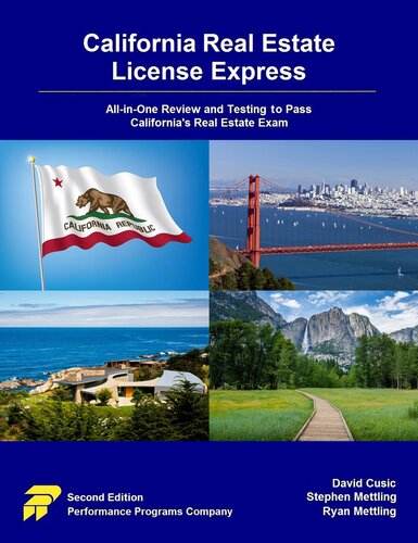 California Real Estate License Express Allinone Review And Testing To Pass Californias Real Estate Exam David Cusic Stephen Mettling Ryan Mettling