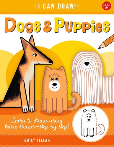 Dogs Puppies Learn To Draw Using Basic Shapesstep By Step Emily Fellah