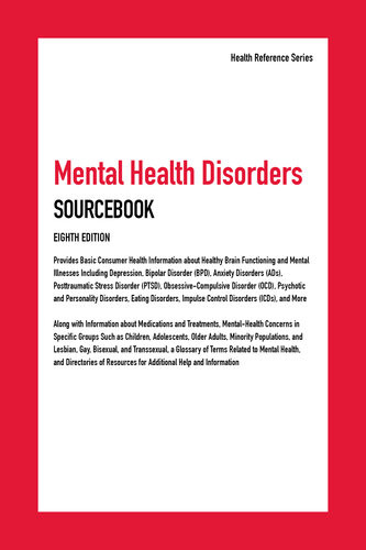 Mental Health Disorders Sourcebook Health Reference 8th Edition 8th Edition Kevin Hayes