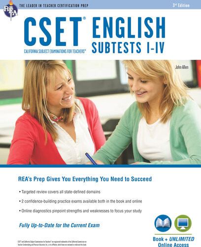 Cset English Subtests Iiv Book Online John Allen Editors Of Rea