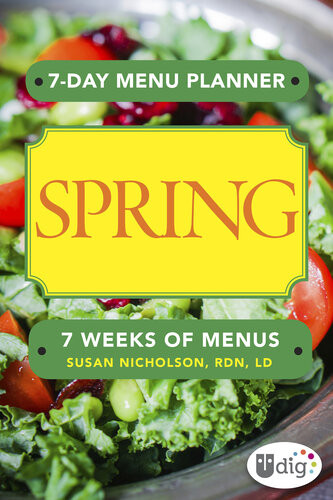 7day Menu Planner Spring Susan Nicholson