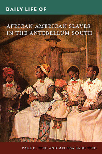 Daily Life Of African American Slaves In The Antebellum South Paul E Teed Melissa Ladd Teed