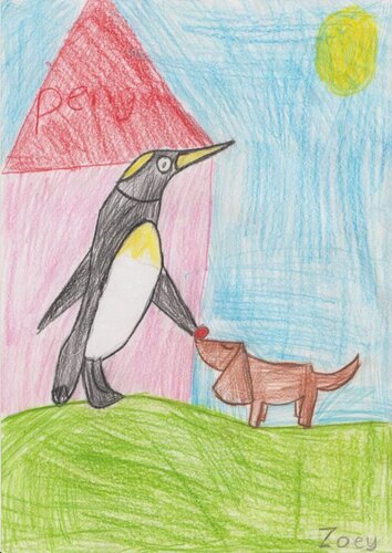 Animal Friends Floating Orange Cubes Rob Towner