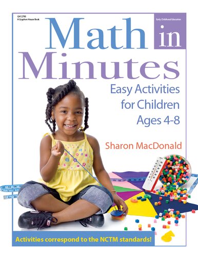Math In Minutes Easy Activities For Children Ages 48 Sharon Macdonald