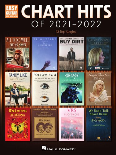 Chart Hits Of 20212022 Easy Guitar With Tab Hal Leonard Corp