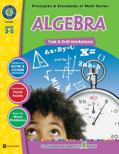 Algebra Task Drill Sheets 1st Edition Nat Reed