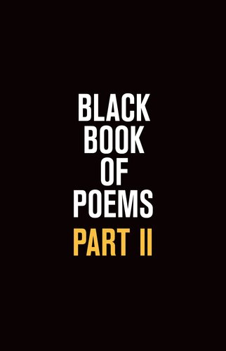 Black Book Of Poems Ii Vincent Hunanyan