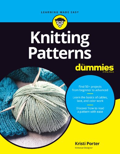 Knitting Patterns For Dummies 1st Kristi Porter