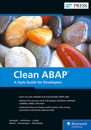 Clean Abap A Style Guide For Developers 1st Edition Klaus Haeuptle
