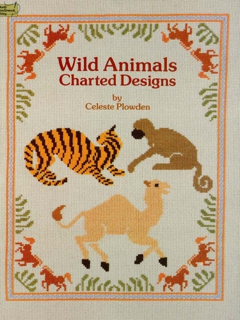 Wild Animals Charted Designs Dover Embroidery Needlepoint 8th Edition Plowden