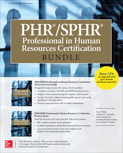 Phrsphr Professional In Human Resources Certification Bundle 1st Edition Dory Willer William H Truesdell Tresha Moreland Gabriella Parenteneubert Joanne Simonwalters
