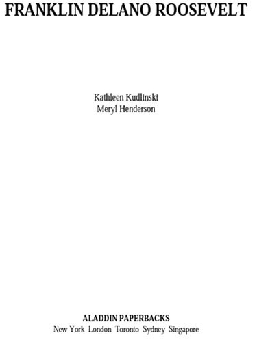 Franklin Delano Roosevelt Champion Of Freedom Kathleen Kudlinski
