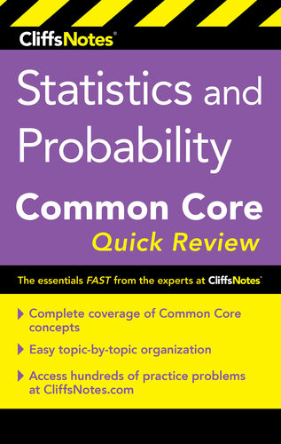 Cliffsnotes Statistics And Probability Common Core Quick Review Malihe Alikhani