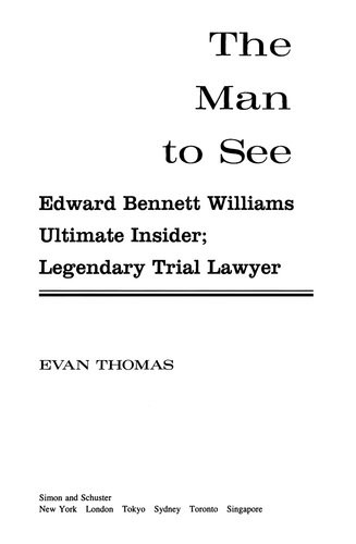 The Man To See Evan Thomas