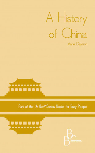 A History Of China Anne Davison