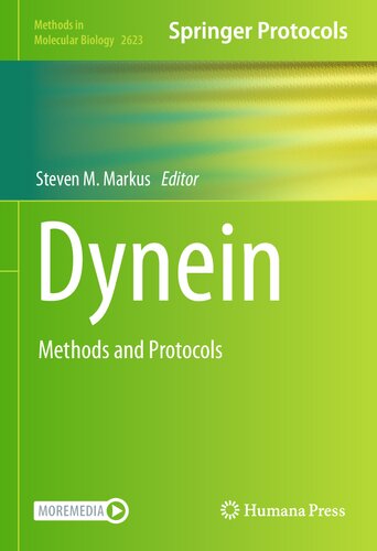 Dynein Methods And Protocols Steven M Markus