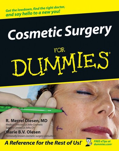Cosmetic Surgery For Dummies R Merrel Olesen Marie Bv Olesen