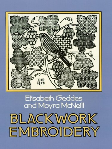 Blackwork Embroidery Elizabeth Geddes Moyra Mcneill