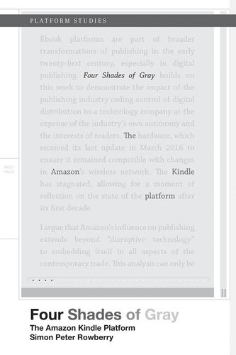 Four Shades Of Gray The Amazon Kindle Platform Simon Peter Rowberry