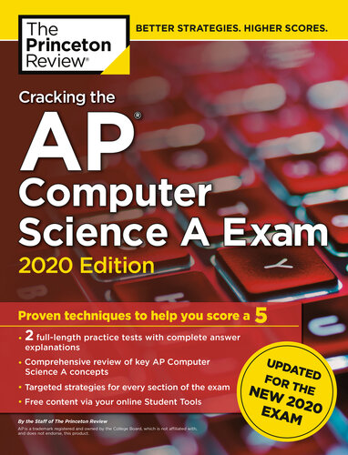 Cracking The Ap Computer Science A Exam 2020 Edition Practice Tests Prep For The New 2020 Exam The Princeton Review