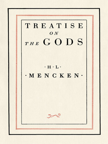 Treatise On The Gods Hl Mencken