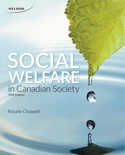 Social Welfare In Canadian Society Rosalie Chappell