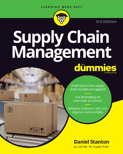 Supply Chain Management For Dummies 3rd 3rd Daniel Stanton