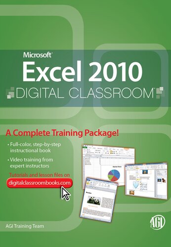 Microsoft Excel 2010 Digital Classroom Agi Training Team