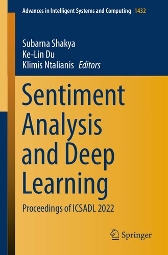 Sentiment Analysis And Deep Learning Proceedings Of Icsadl 2022 Subarna Shakya