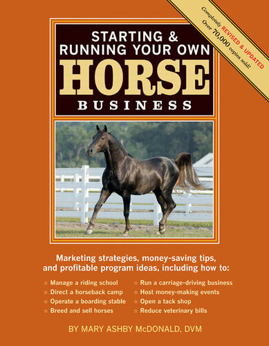 Starting Running Your Own Horse Business Marketing Strategies Moneysaving Tips And Profitable Program Ideas 2nd Edition Mary Ashby Mcdonald