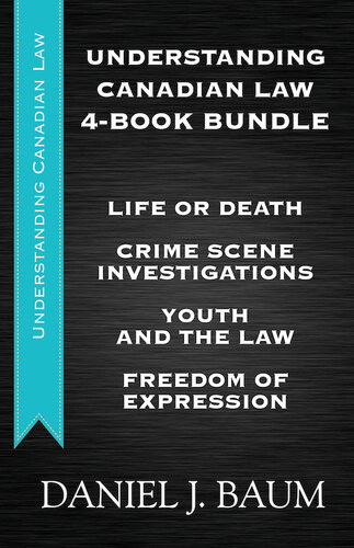 Understanding Canadian Law Fourbook Bundle Daniel J Baum