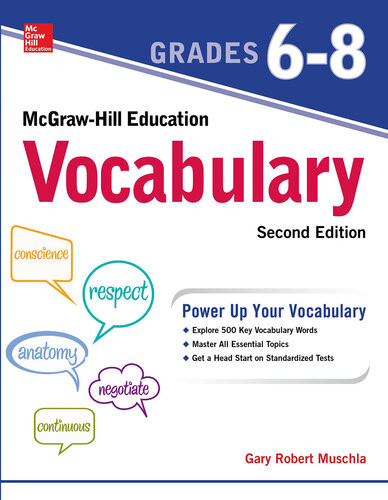 Mcgrawhill Education Vocabulary Grades 68 Second Edition 2nd Edition Gary Robert Muschla