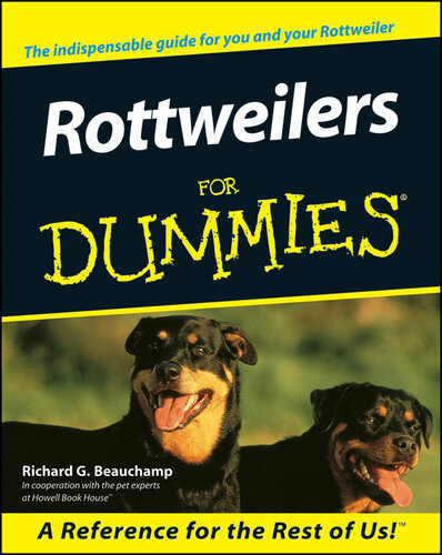Rottweilers For Dummies Richard G Beauchamp