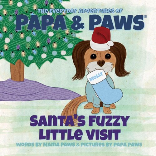 Santas Fuzzy Little Visit Mama Paws Papa Paws